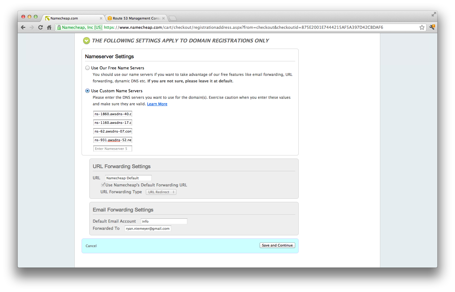 Namecheap Custom Name Servers